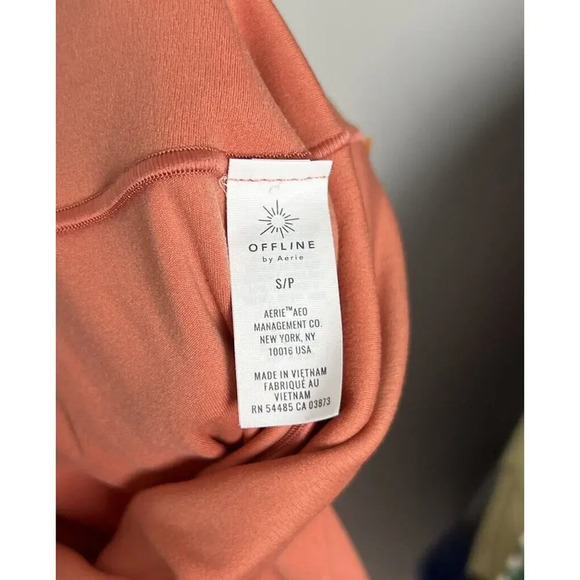 Aerie Offline Real Me 7/8 Hi-Rise Legging Orange Size Small Stretch Women’s - Picture 4 of 7